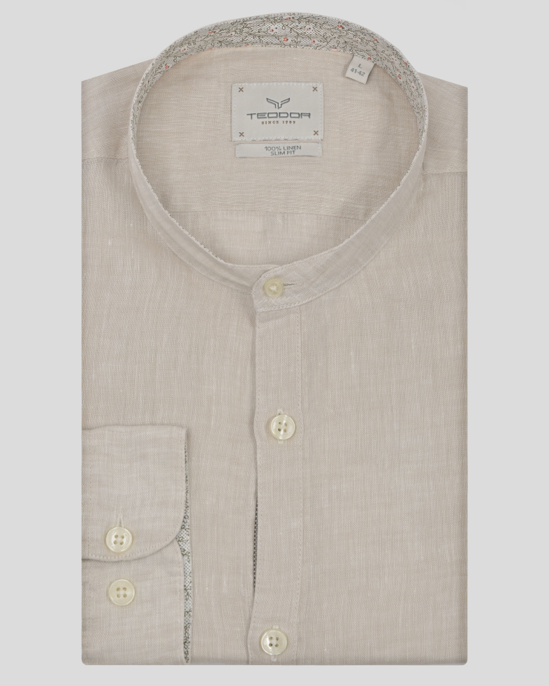 SHIRT SLIM FIT LINEN 240135045000-2 01