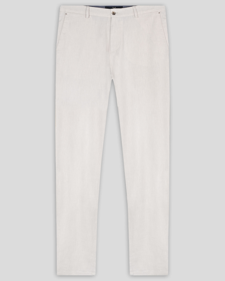 TROUSERS REGULAR FIT LINEN AND COTTON 250113088609-1 01
