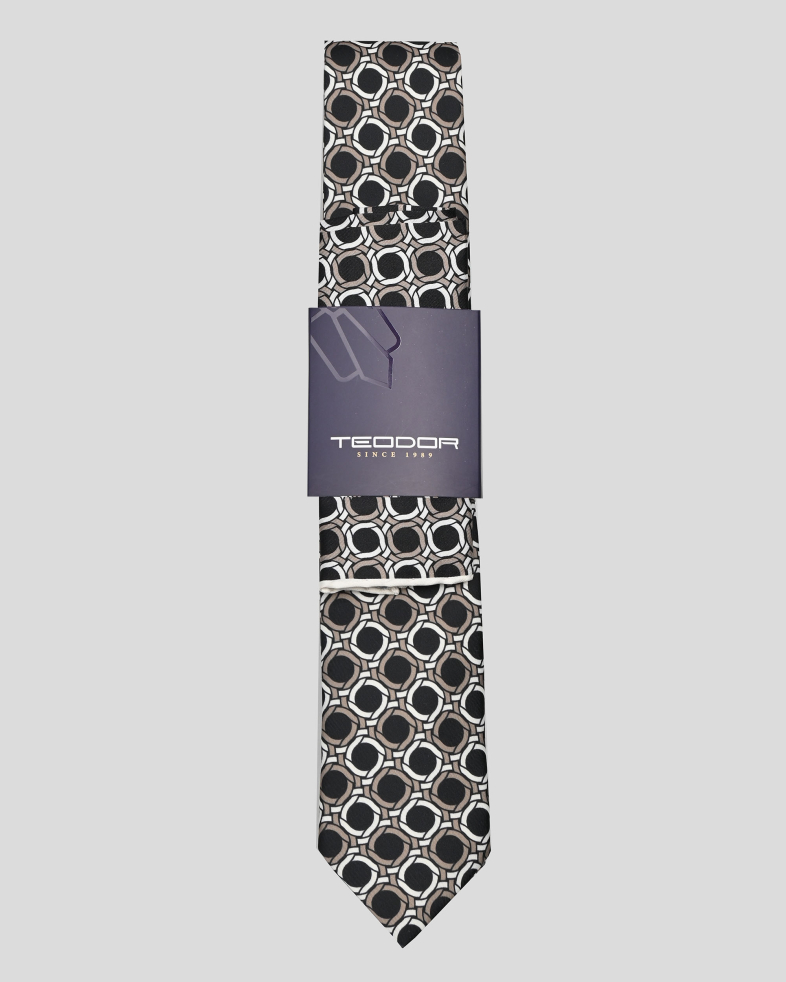 TIE AND POCKET SQUARE TECHNICAL TEXTILE 250150133725-1 01
