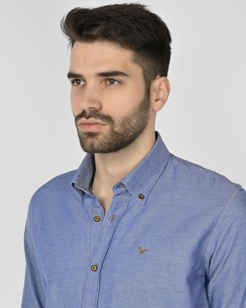 SHIRT REGULAR FIT LINEN AND COTTON 250135045095-1 04