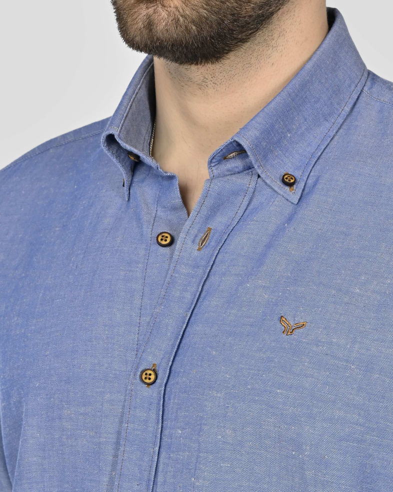 SHIRT REGULAR FIT LINEN AND COTTON 250135045095-1 05