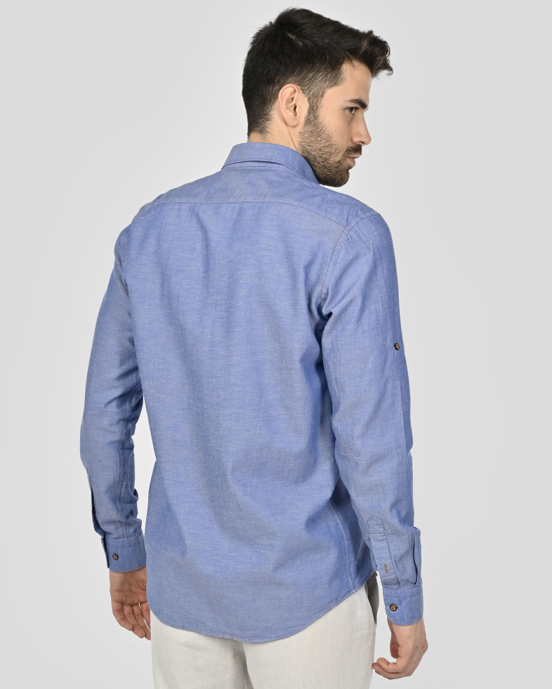 SHIRT REGULAR FIT LINEN AND COTTON 250135045095-1 08
