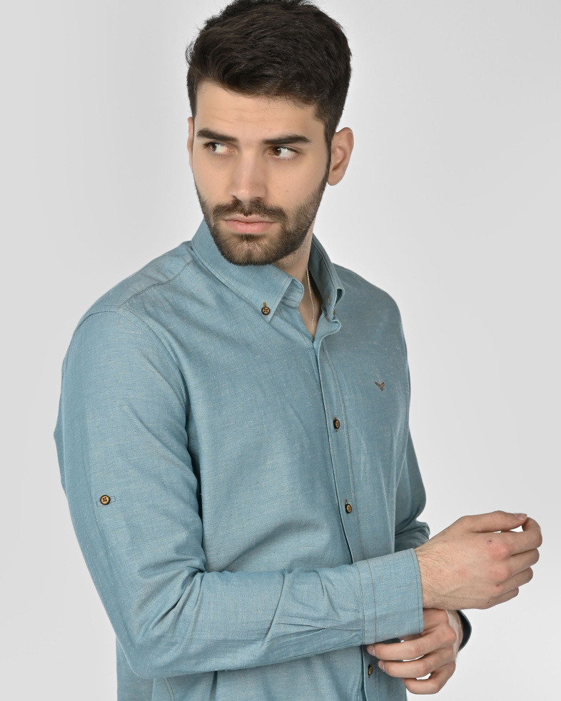 SHIRT REGULAR FIT LINEN AND COTTON 250135045095-2 04