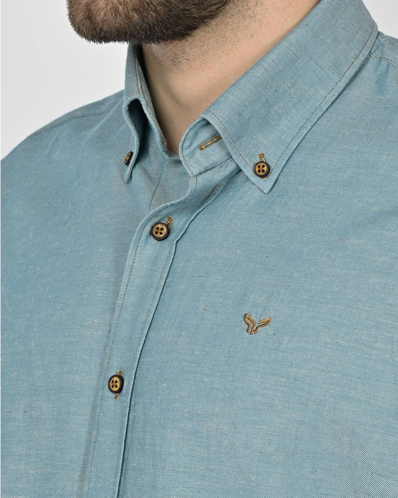 SHIRT REGULAR FIT LINEN AND COTTON 250135045095-2 05
