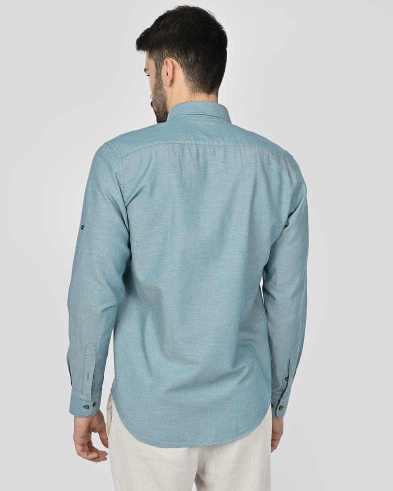 SHIRT REGULAR FIT LINEN AND COTTON 250135045095-2 08