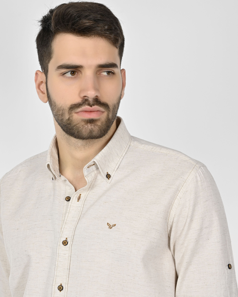 SHIRT REGULAR FIT LINEN AND COTTON 250135045095-3 04