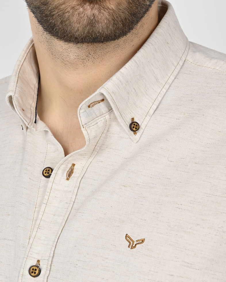 SHIRT REGULAR FIT LINEN AND COTTON 250135045095-3 05