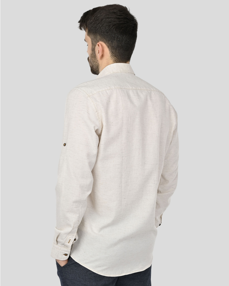 SHIRT REGULAR FIT LINEN AND COTTON 250135045095-3 08