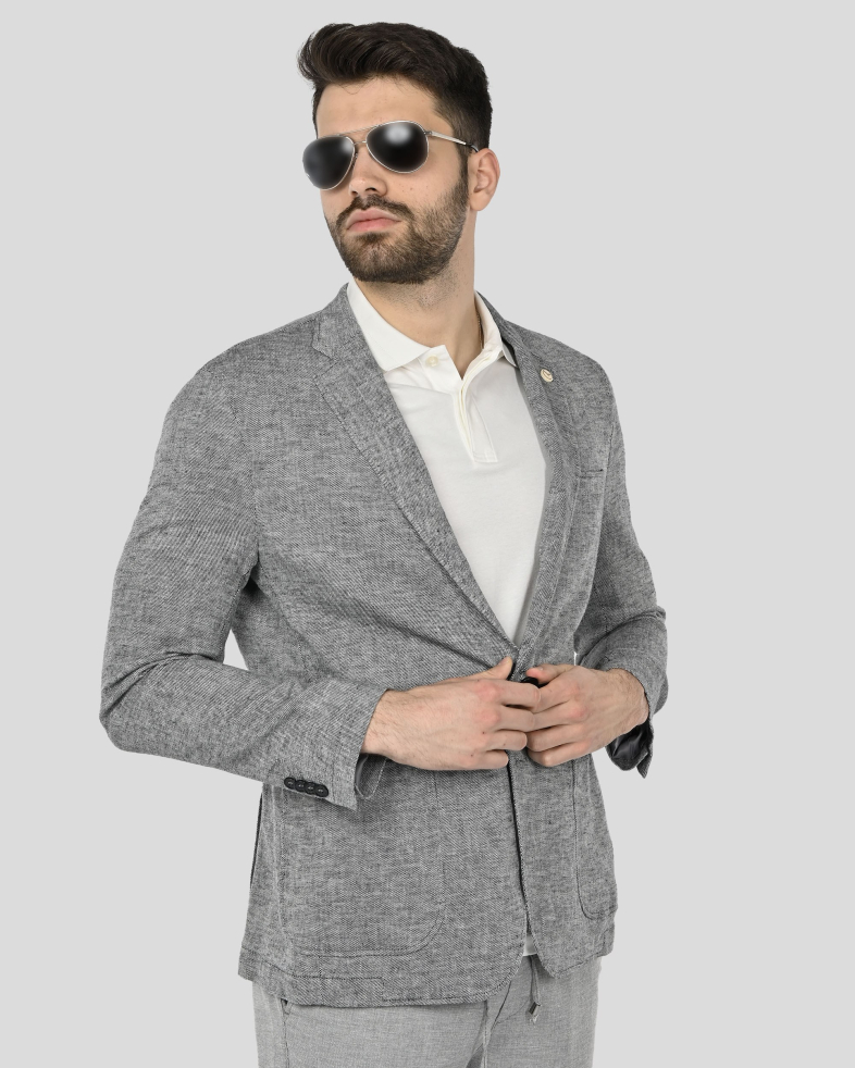 BLAZER SLIM FIT LINEN 250163022160-1 03