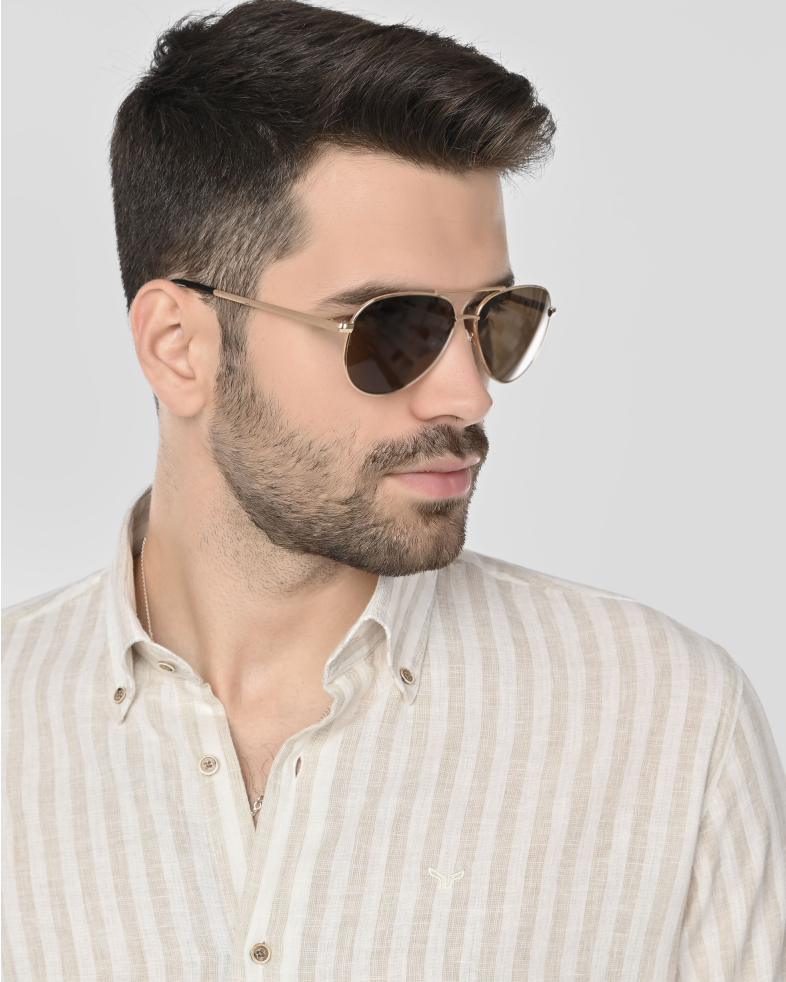SHIRT SLIM FIT LINEN AND COTTON 250135045105-3 04