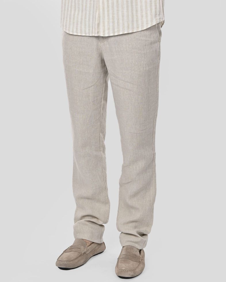 TROUSERS REGULAR FIT LINEN 250113088618-3 03