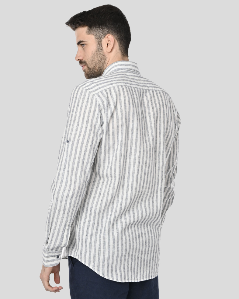 SHIRT REGULAR FIT LINEN AND COTTON 250135045097-1 08
