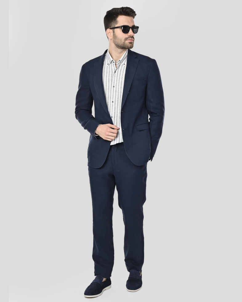 BLAZER REGULAR FIT LINEN 250159022164-1 02