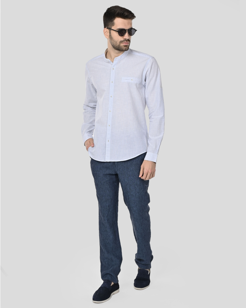 TROUSERS REGULAR FIT LINEN 250113088618-4 02