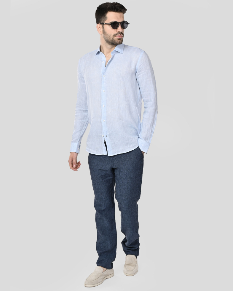 SHIRT REGULAR FIT LINEN 250135045107-2 02