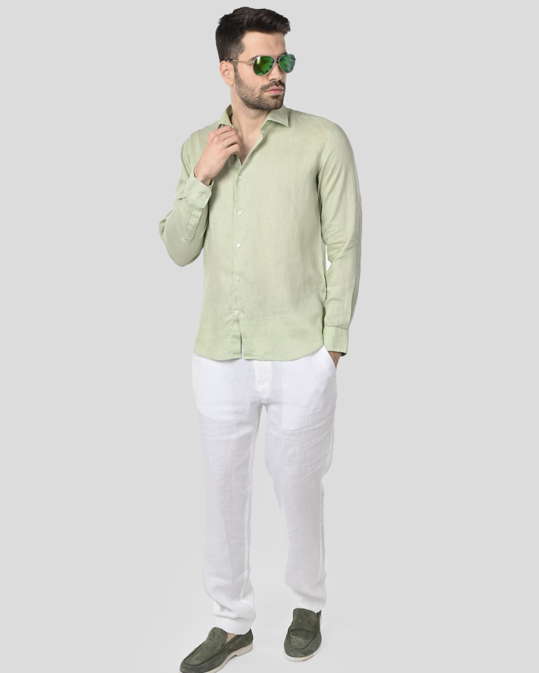 SHIRT REGULAR FIT LINEN 250135045107-4 02
