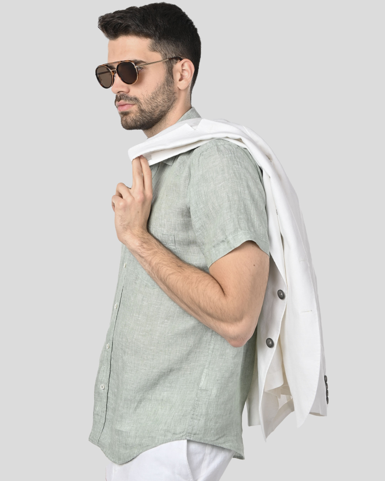 SHIRT REGULAR FIT LINEN 250135045109-4 05