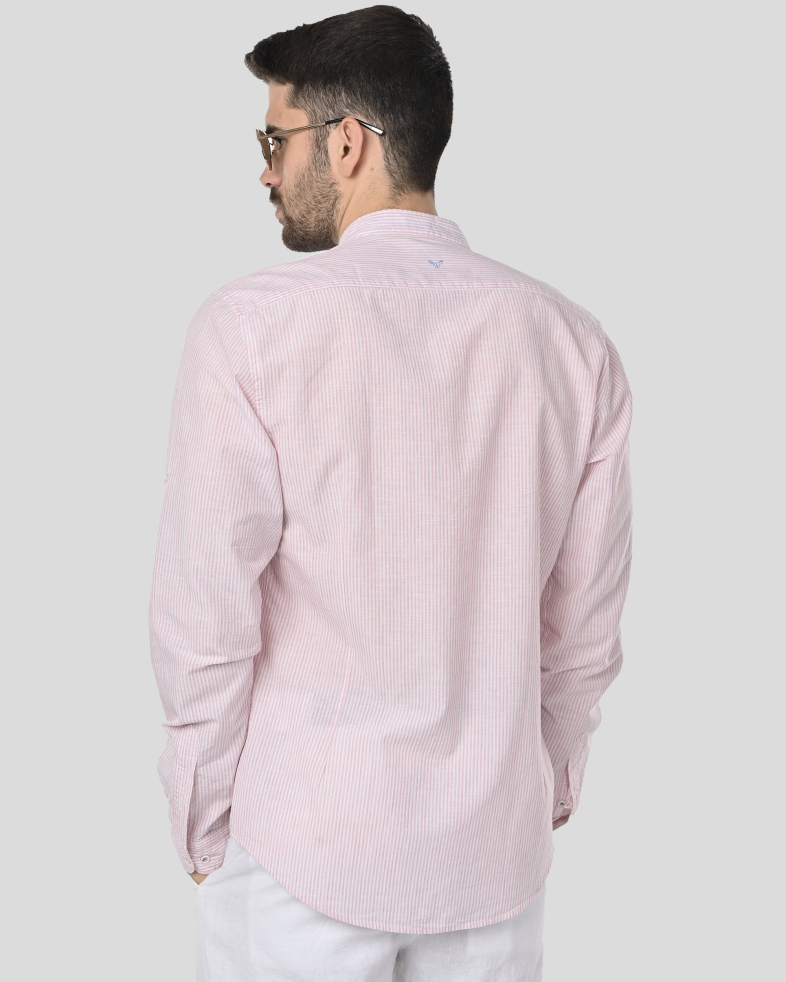 SHIRT SLIM FIT LINEN AND COTTON 250135045105-4 08