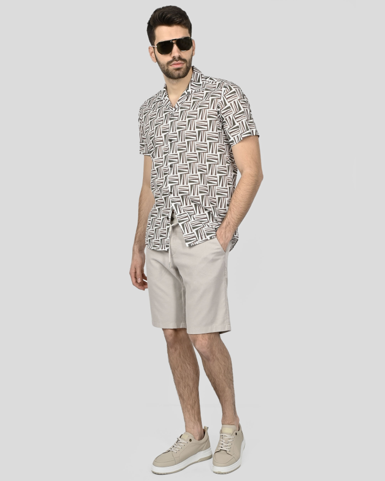 SHIRT REGULAR FIT LINEN AND COTTON 250135045083-2 02