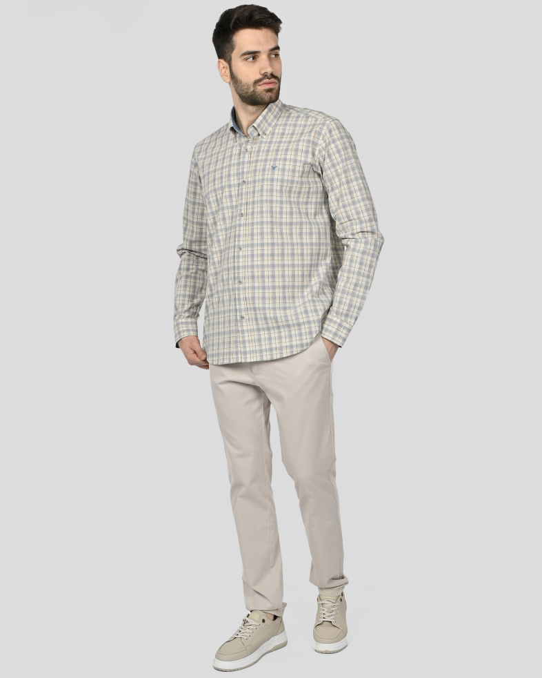 SHIRT REGULAR FIT LINEN AND COTTON 250135045101-1 02