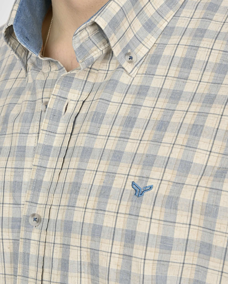 SHIRT REGULAR FIT LINEN AND COTTON 250135045101-1 05