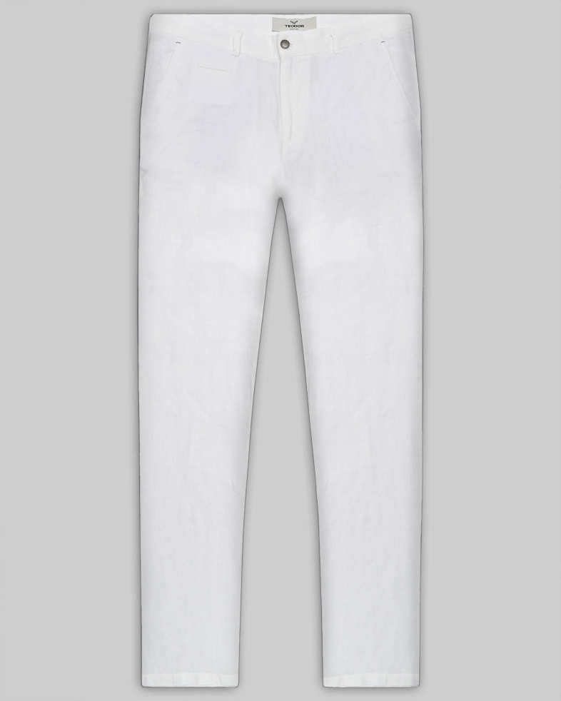TROUSERS REGULAR FIT LINEN 250113088618-1 01