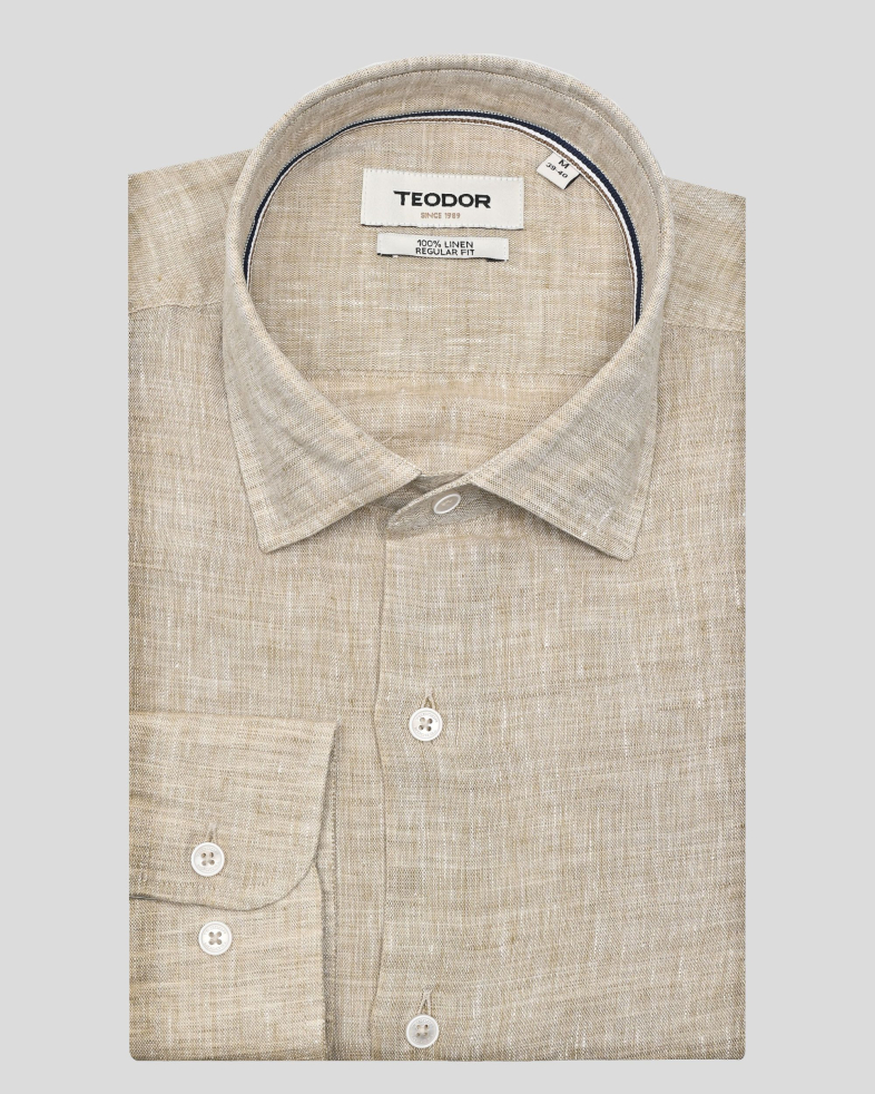 SHIRT REGULAR FIT LINEN 250135045107-3 01