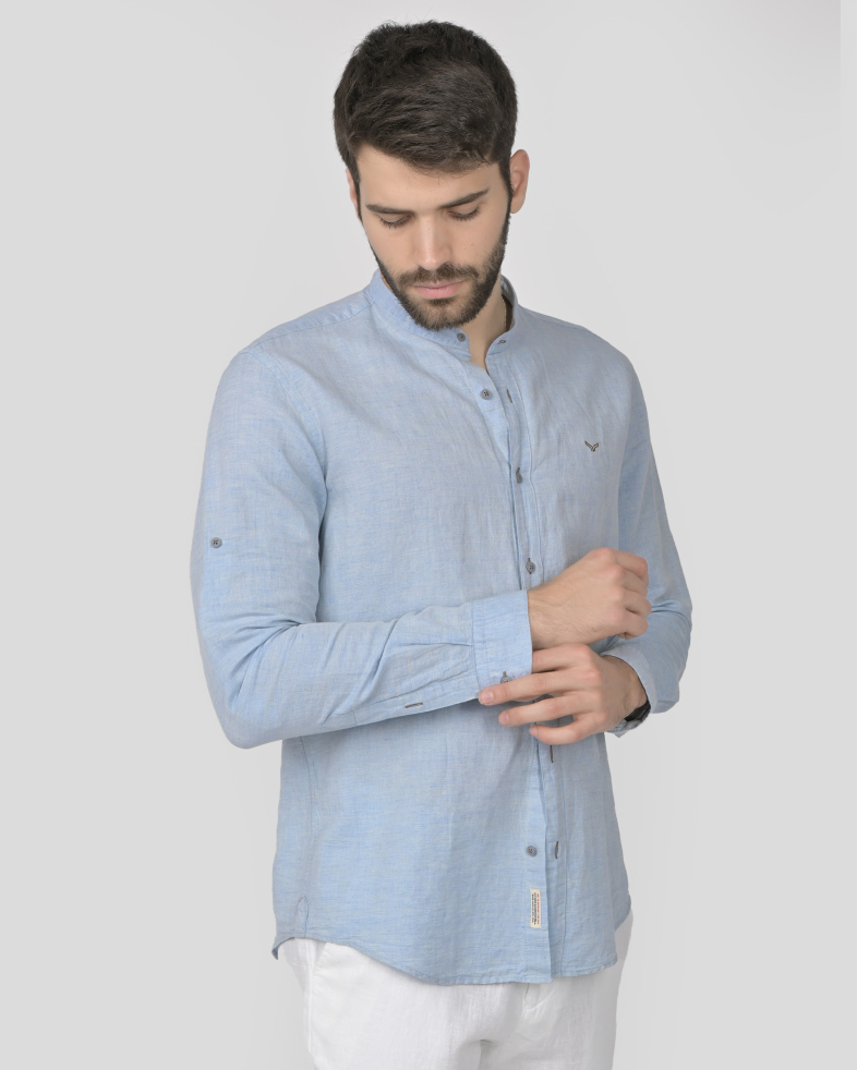 SHIRT SLIM FIT LINEN AND COTTON 240135044965-2 03