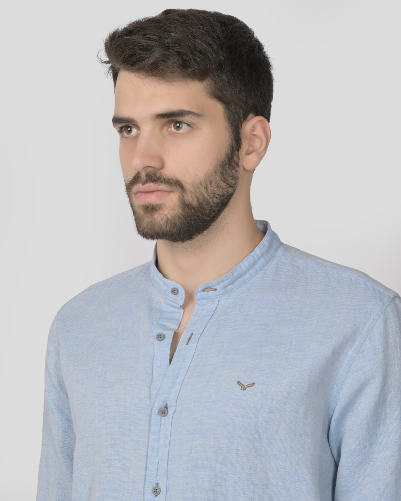 SHIRT SLIM FIT LINEN AND COTTON 240135044965-2 04