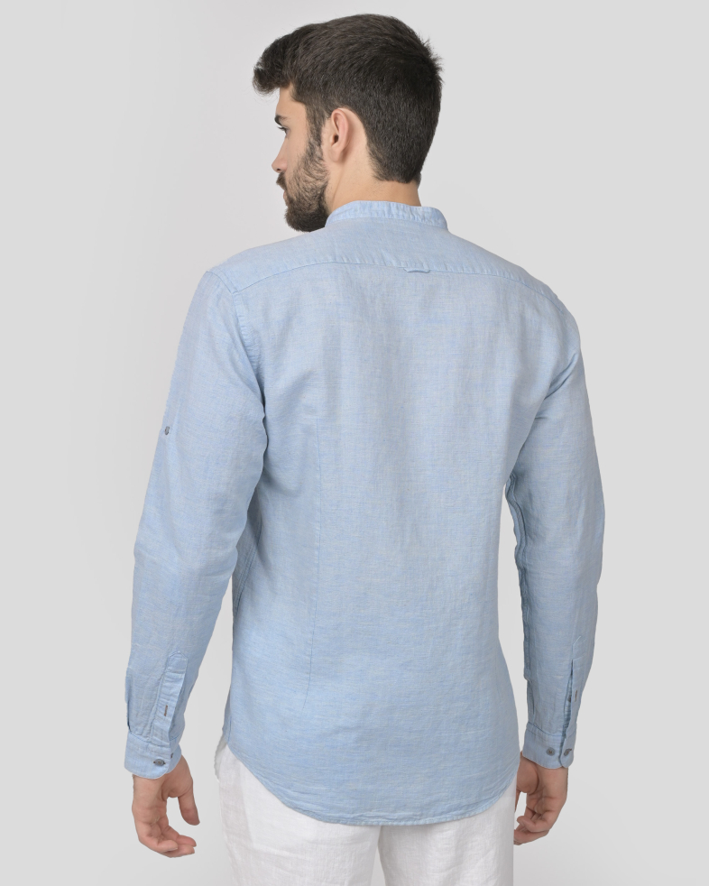 SHIRT SLIM FIT LINEN AND COTTON 240135044965-2 07