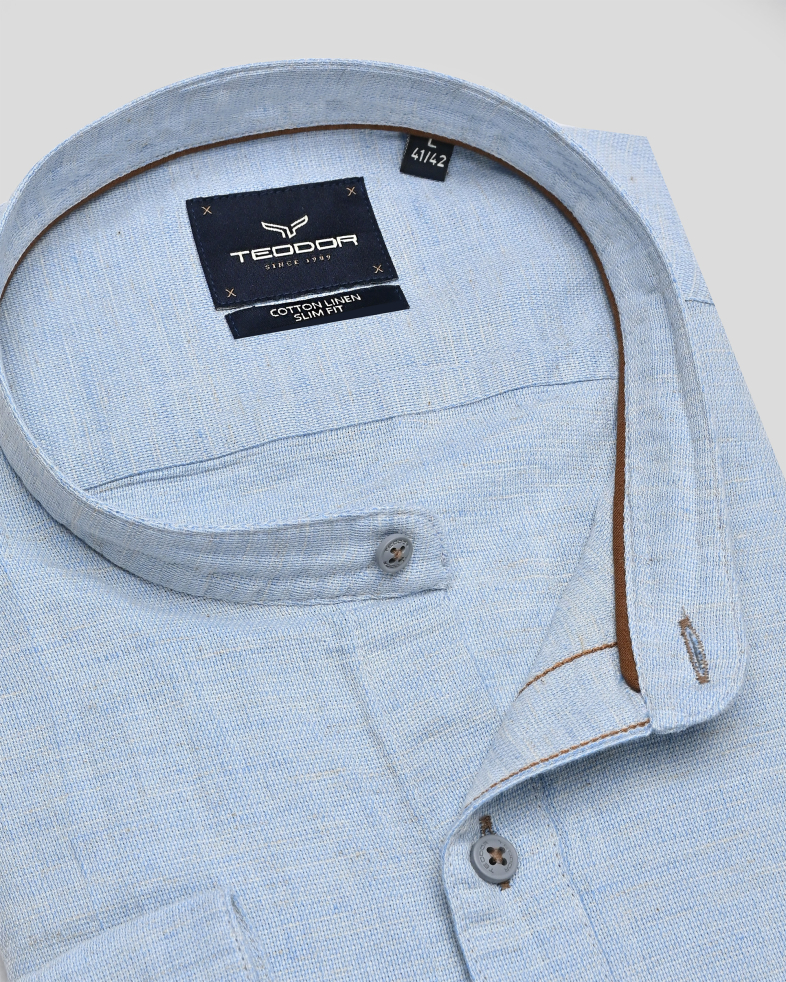 SHIRT SLIM FIT LINEN AND COTTON 240135044965-2 06