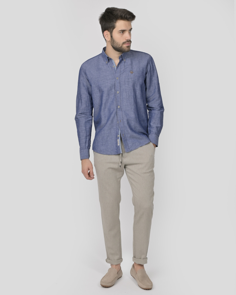 SHIRT REGULAR FIT LINEN 240135044967-1 02