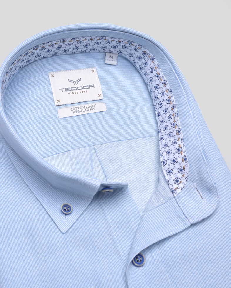 SHIRT REGULAR FIT LINEN AND COTTON 240135044970-2 06