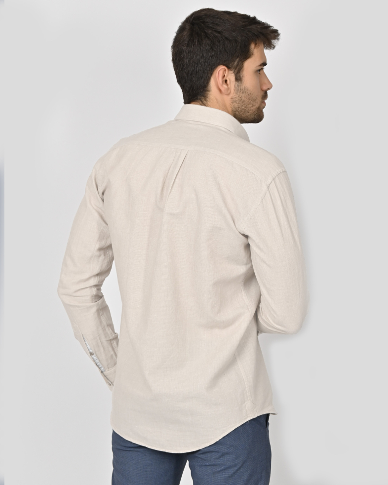 SHIRT REGULAR FIT LINEN AND COTTON 240135044970-3 08