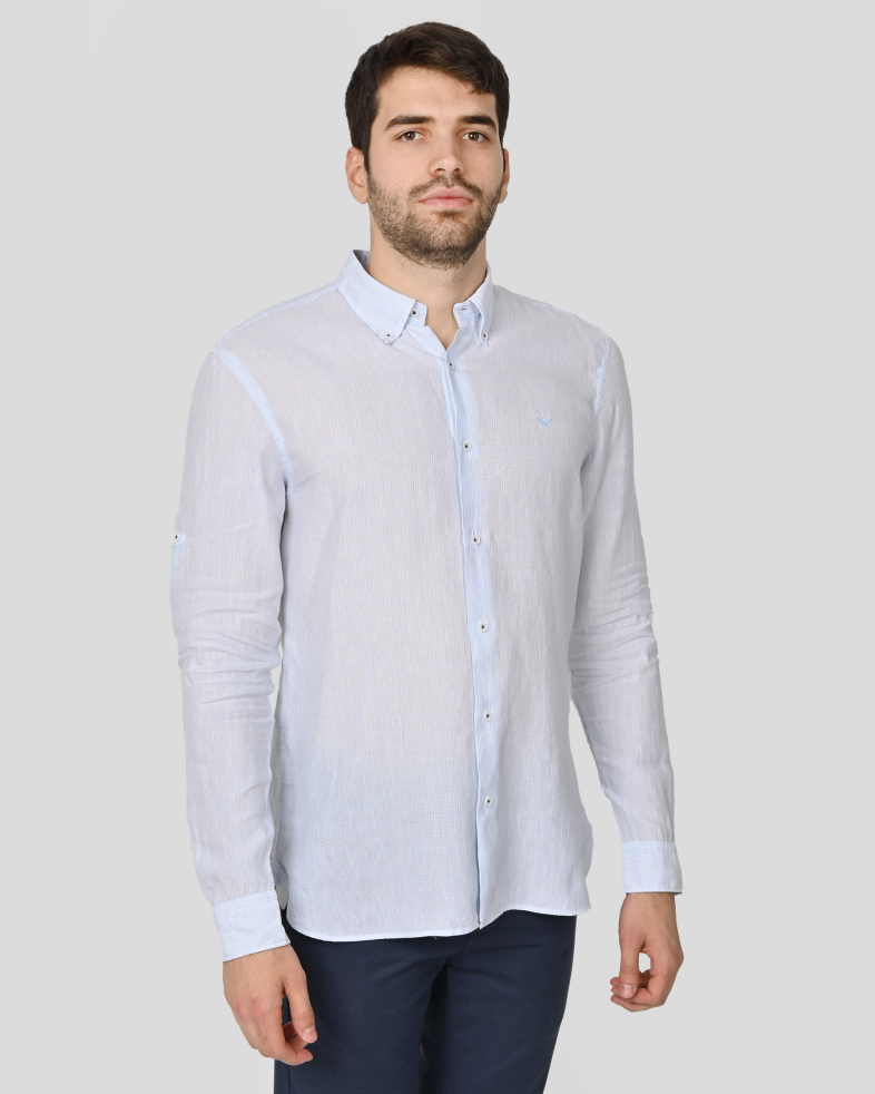 SHIRT SLIM FIT LINEN AND COTTON 240135044971-1 03