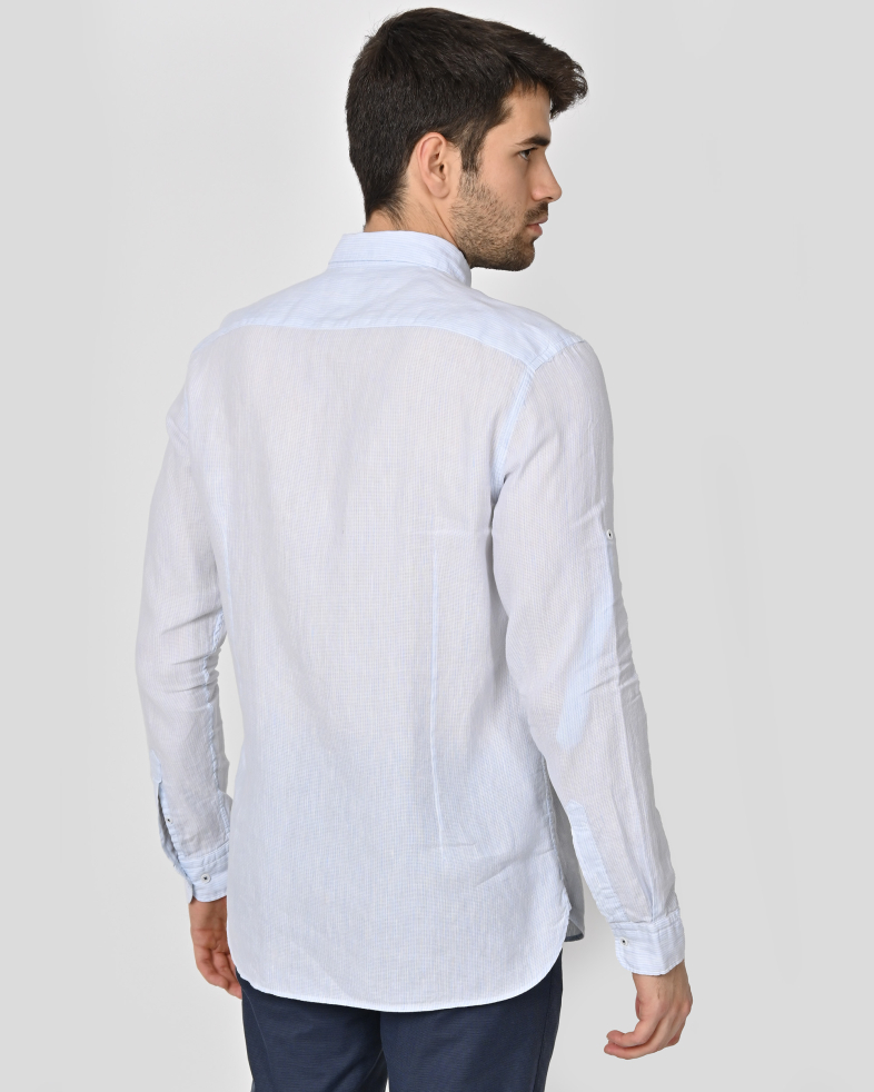 SHIRT SLIM FIT LINEN AND COTTON 240135044971-1 07