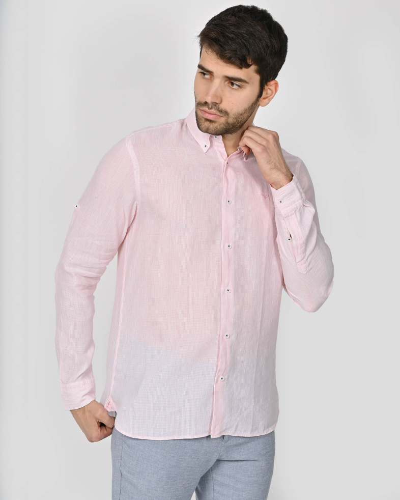 SHIRT SLIM FIT LINEN AND COTTON 240135044971-2 03