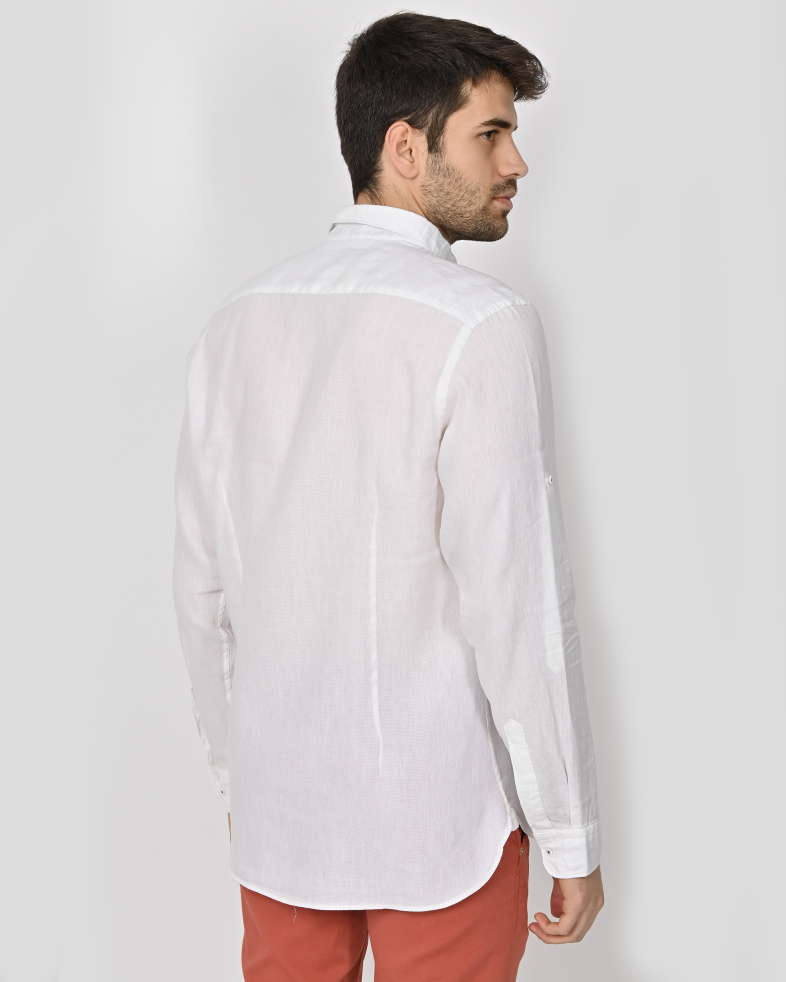 SHIRT SLIM FIT LINEN AND COTTON 240135044971-3 09