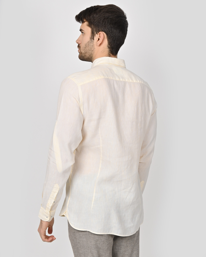 SHIRT SLIM FIT LINEN AND COTTON 240135044971-4 07