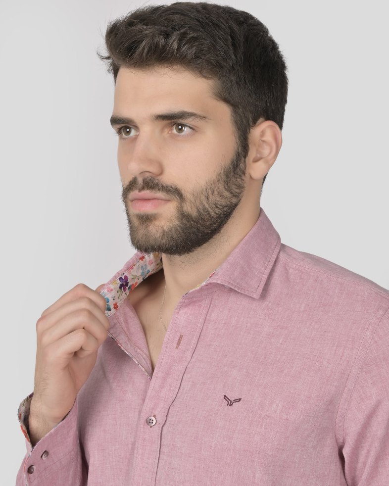 SHIRT SLIM FIT LINEN AND COTTON 240135044972-4 04