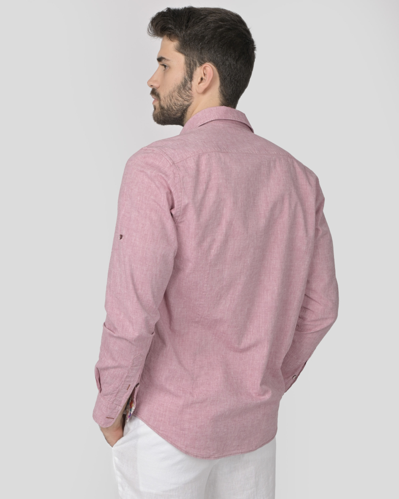 SHIRT SLIM FIT LINEN AND COTTON 240135044972-4 07