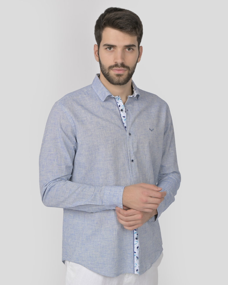 SHIRT SLIM FIT LINEN AND COTTON 240135044973-1 03