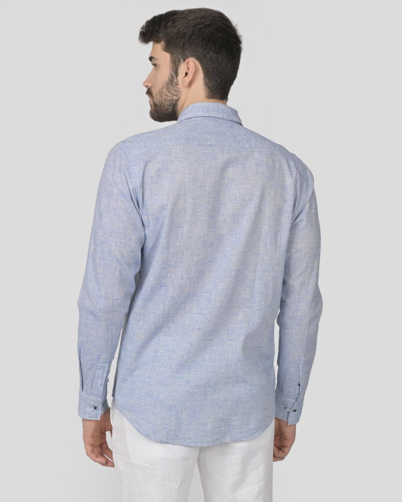 SHIRT SLIM FIT LINEN AND COTTON 240135044973-1 07