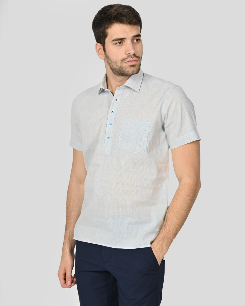 SHIRT REGULAR FIT LINEN AND COTTON 240135044974-1 03