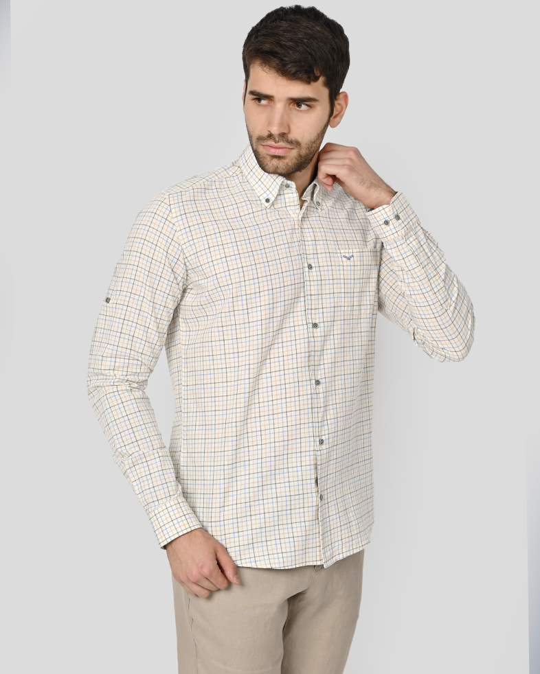 SHIRT REGULAR FIT LINEN AND COTTON 240135044987-1 03