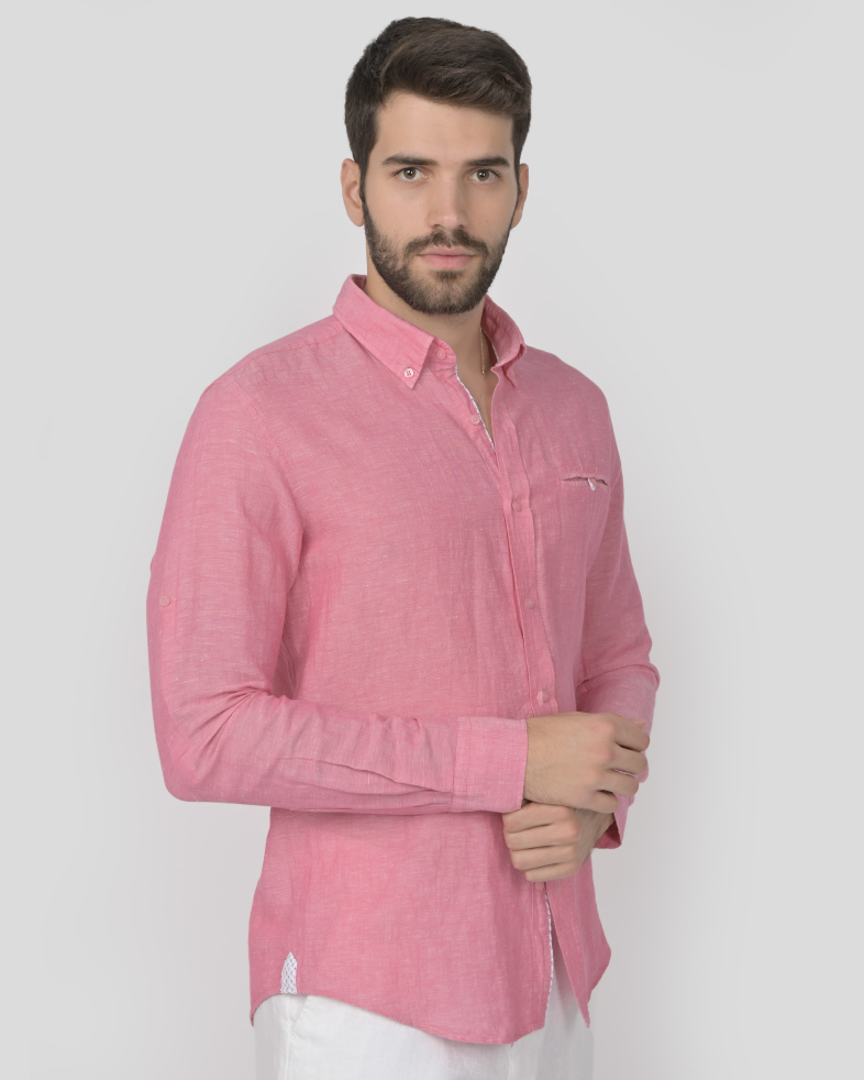 SHIRT SLIM FIT LINEN AND COTTON 240135044988-2 03