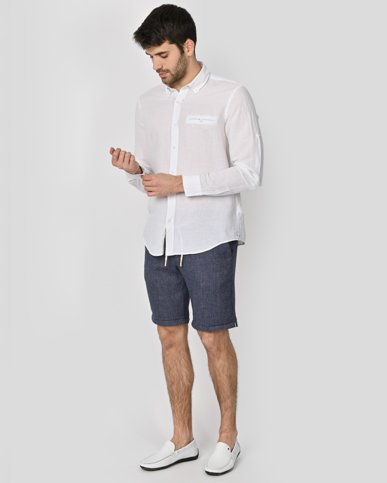 SHIRT SLIM FIT LINEN AND COTTON 240135044988-3 02