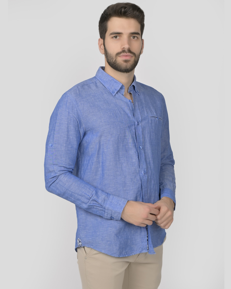 SHIRT SLIM FIT LINEN AND COTTON 240135044988-6 03