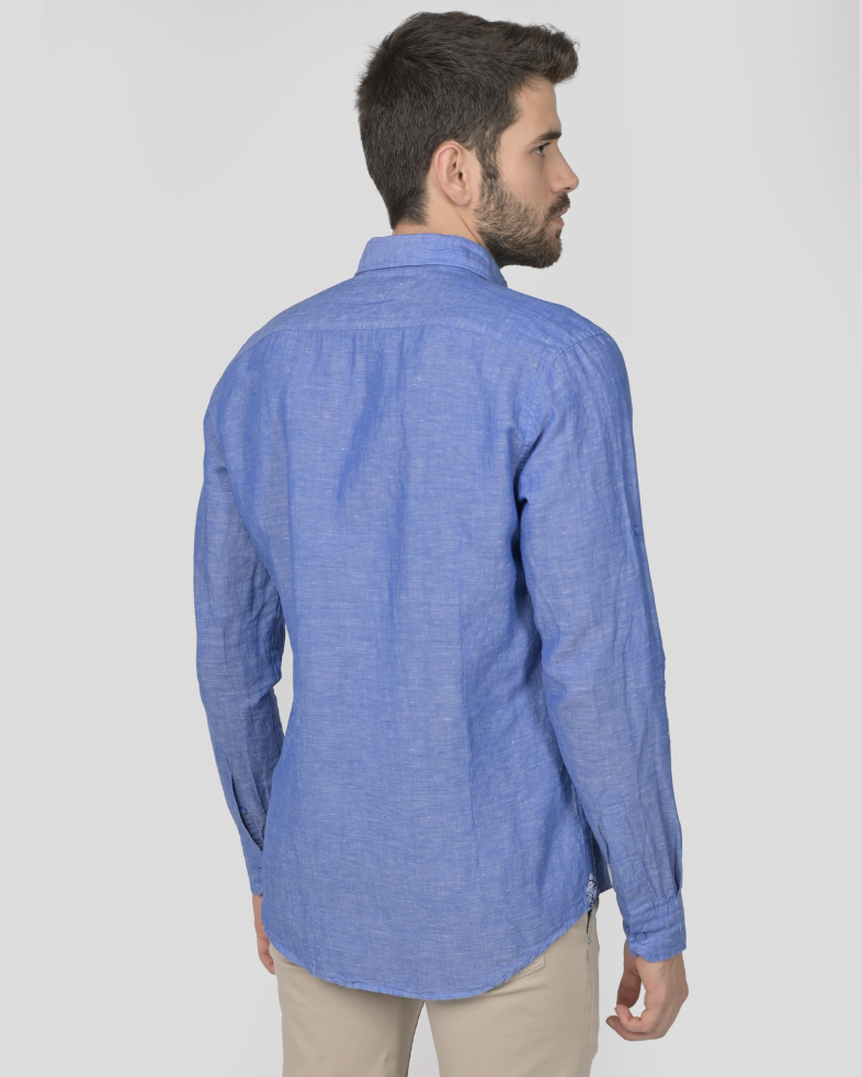 SHIRT SLIM FIT LINEN AND COTTON 240135044988-6 07