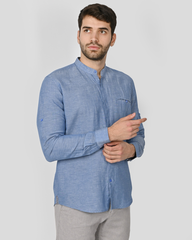 SHIRT REGULAR FIT LINEN AND COTTON 240135044989-1 03